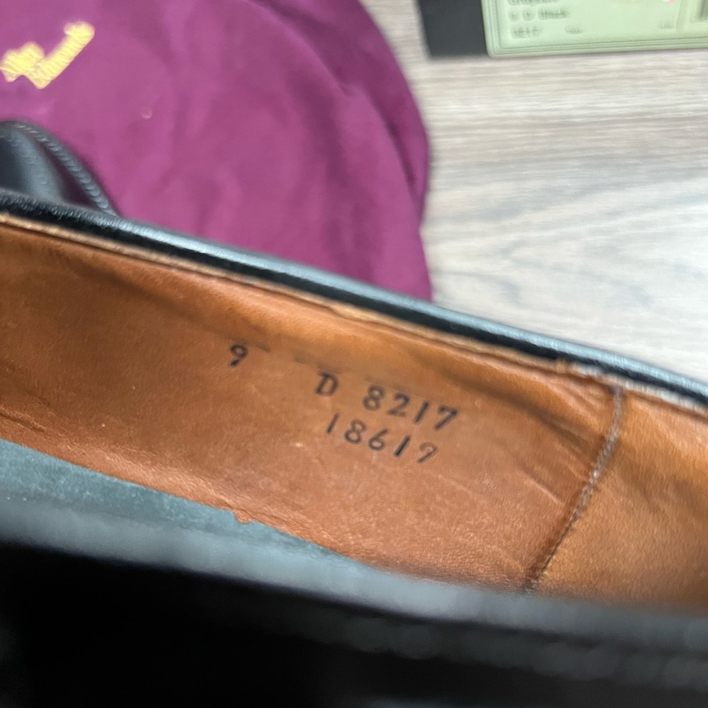 NEW Allen Edmonds Grayson Black Tassel Loafers 9 D - Picture 7 of 11